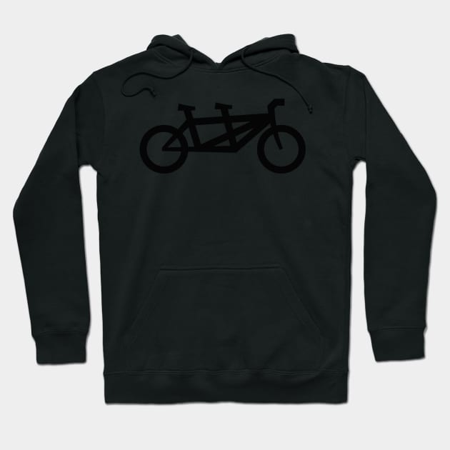 Tandem Bike Hoodie by Radradrad